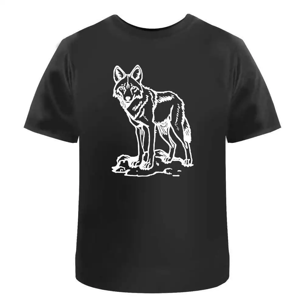 Ethiopian Wolf' Cotton T-Shirts   Anime Graphic T-shirts for Men Clothing Women