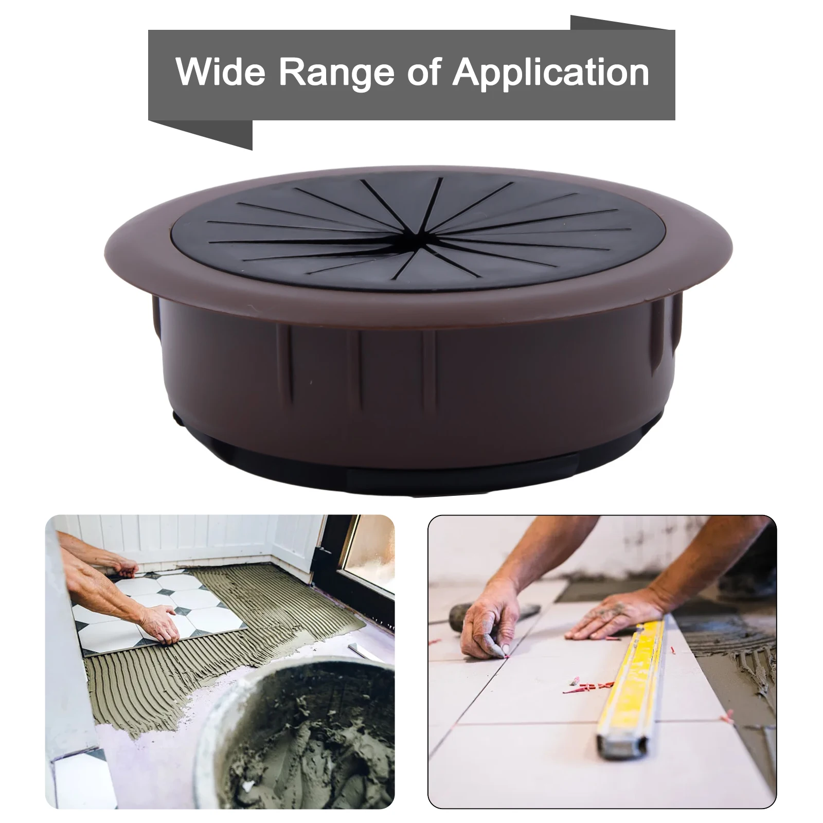 Durable High Quality Desktop Cable Box Threading Box Cover Black Desk Cord Grommet For Computer Desks Home Improvement