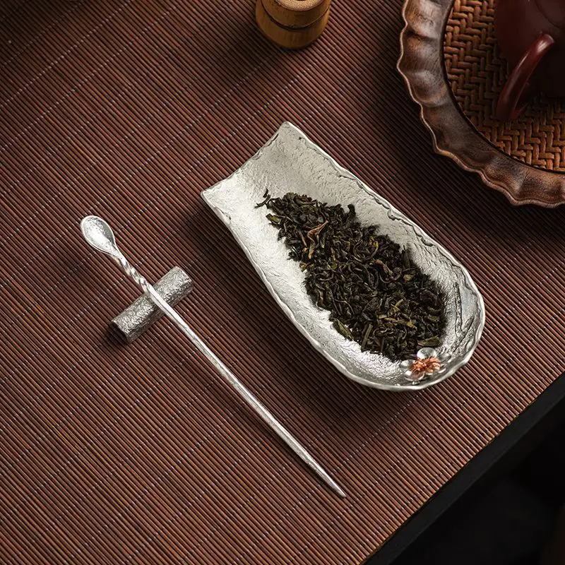 

Чистая жестяная ложка для чая, набор из 3 предметов, инструменты для чайной церемонии в японском стиле, ложка матча, канистра, инструмент для любителя чая, подарок, чайные аксессуары
