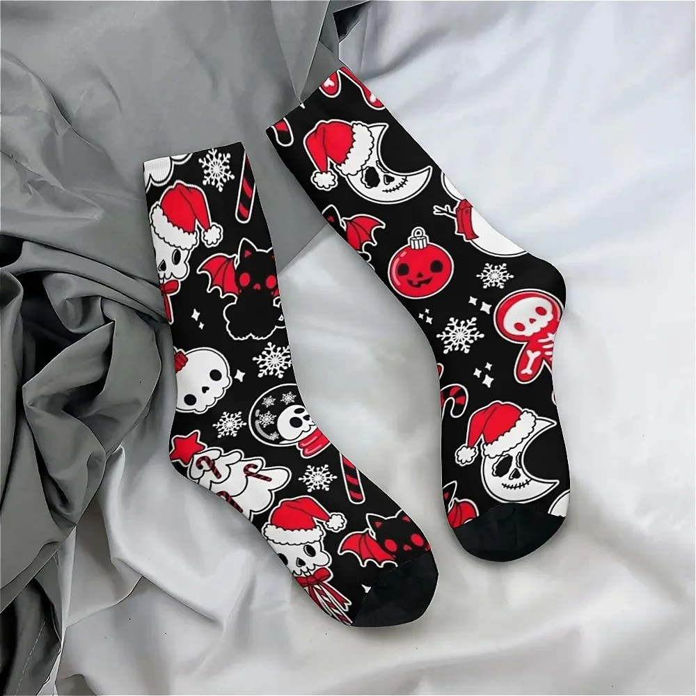 

Unisex Crew Socks, Harajuku Seamless Print Fun Novelty Christmas Pattern Hand Wash Only Gift for Boys