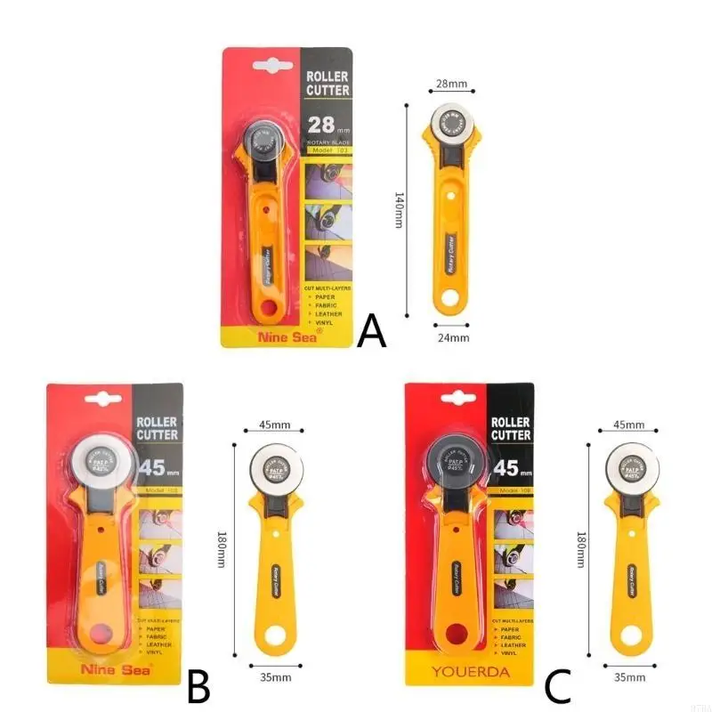 97BA الجلود النسيج الخياطة المتداول Cutte 28 مللي متر النسيج القاطع الجلود القواطع الدوارة