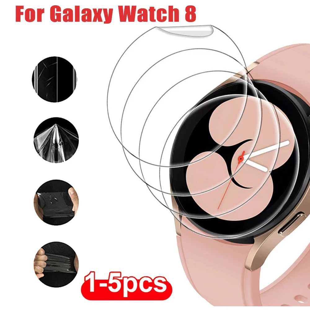 1–5 Stück Hydrogel-Schutzfolie für Samsung Galaxy Watch 8 Classic 46 mm HD-Displayschutzfolie für Galaxy Watch 8 40 mm 44 mm