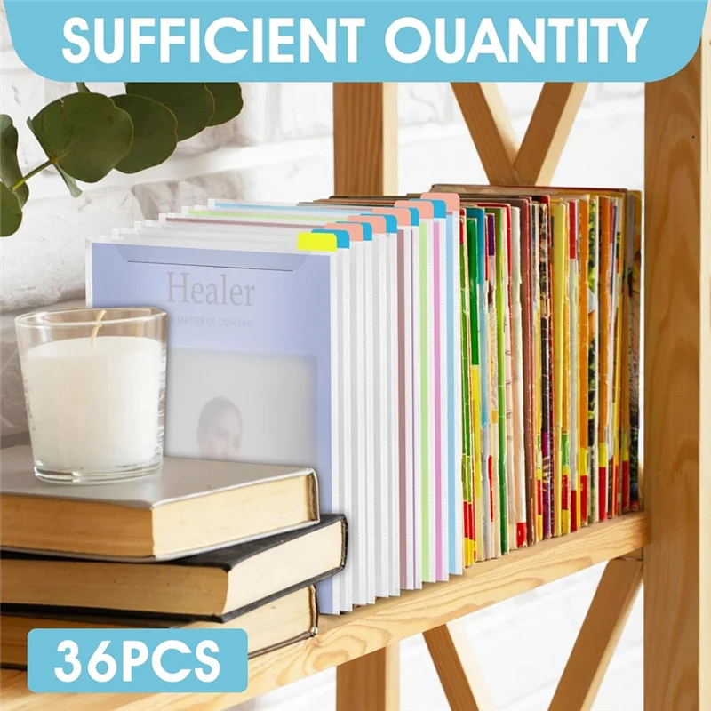 AP-Storage Organizer 12 X 12 Inch Clear Scrapbook Paper Organizer With Sticky Index Tabs Holds