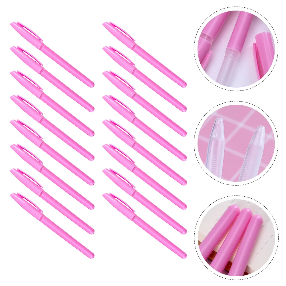 50 Pcs Pp Transparent Pen Holder Empty Cases Ballpoint Pen-holders Students Stationery Plastic Clear Office Supply Nice