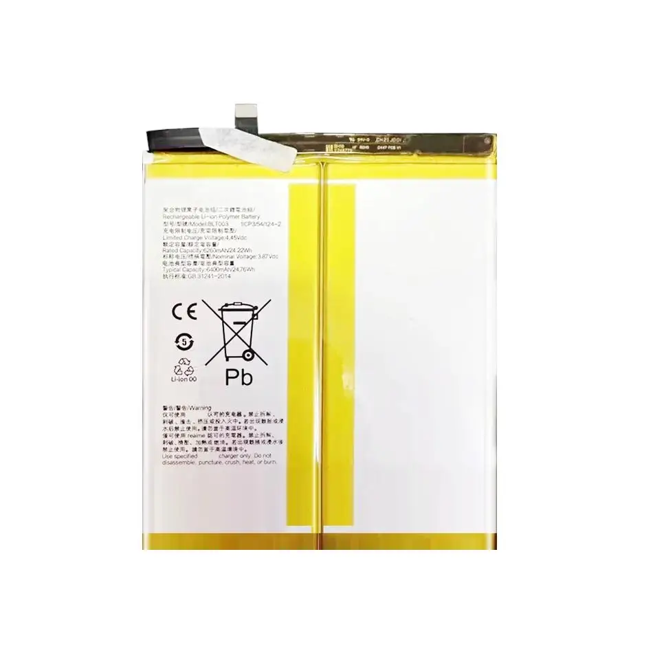 Fast Shipping 6260mAh Tablet Battery BLT003 Hardwearing For Oppo Realme Pad Mini RMP2105