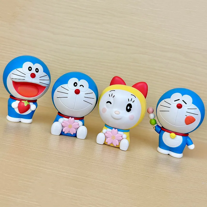 Japanischer hasbro echtes gacha maßstab modell variabler ausdruck doraemon dorami niedliche tisch dekoration action figur spielzeug