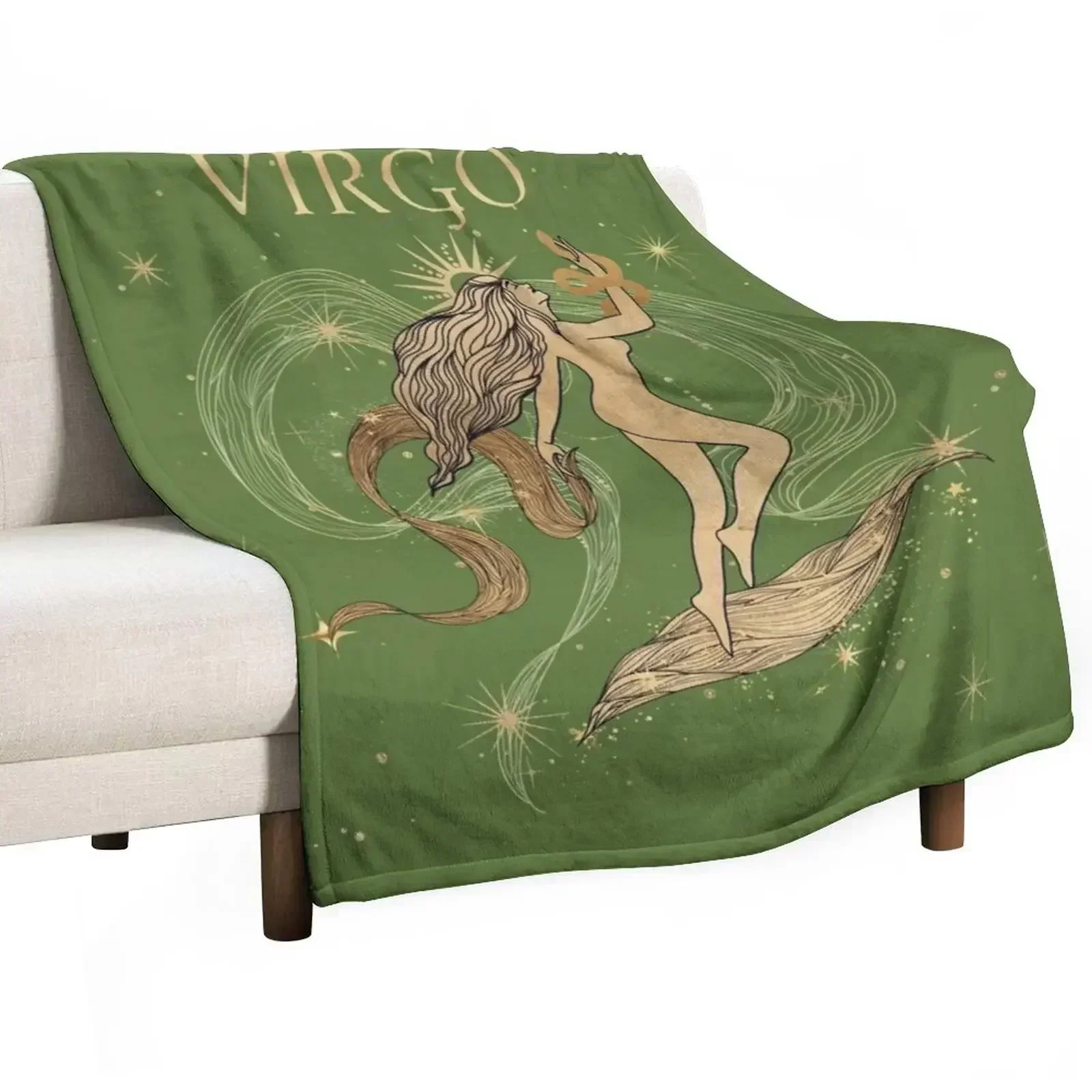 Virgo zodiac woman Throw Blanket Decorative Throw Luxury St Blankets