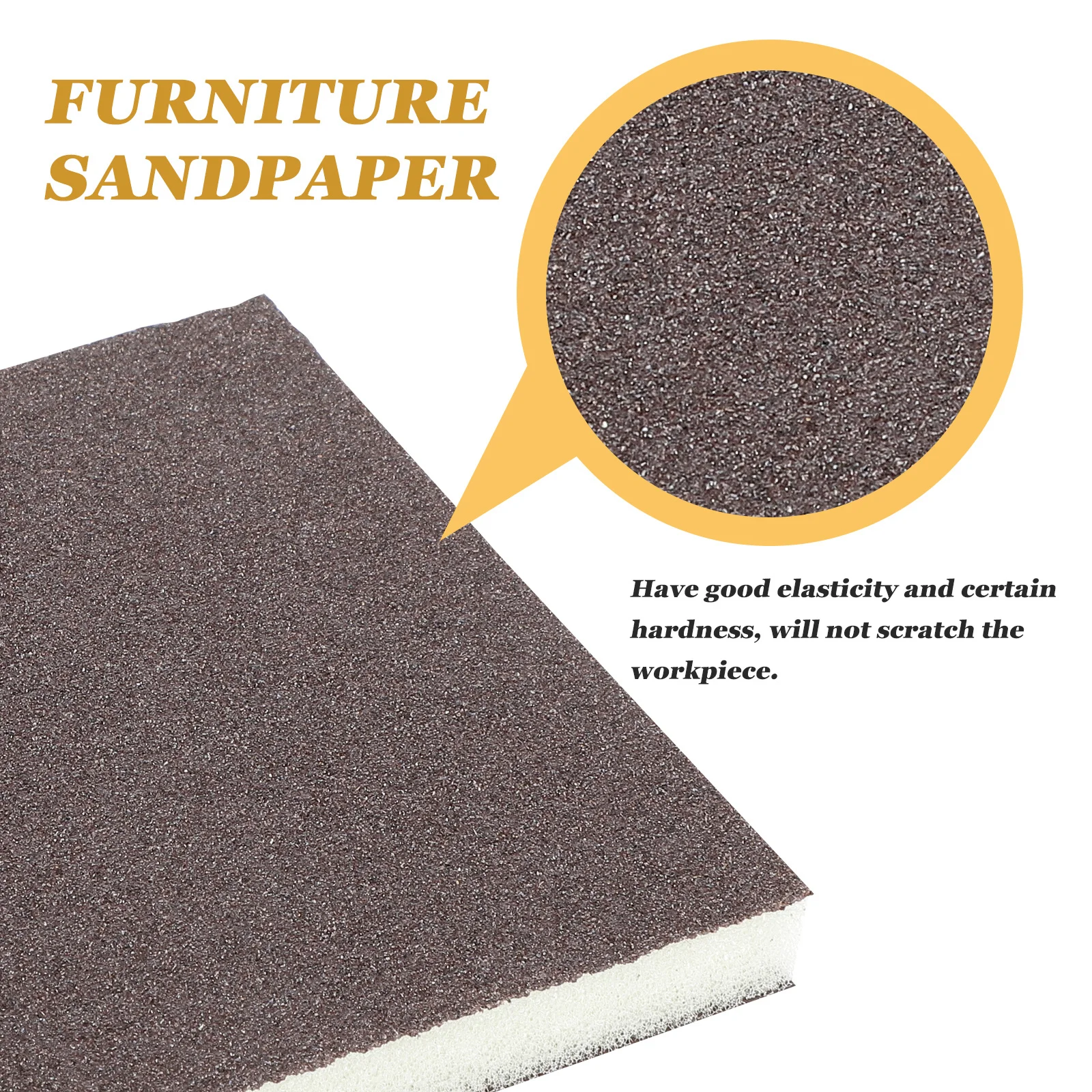 20Pcs Sandpaper Block Sponge Sandpapers Durable Double-Sided Sanding Sponge Pads for Polishing Wood Furniture Floor Grinding