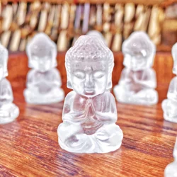 1PC High Quality Random Clear Quartz Sitting Buddha Natural Crystal Carving,Gemstone Jewelry,Glitter,Birthday gift.