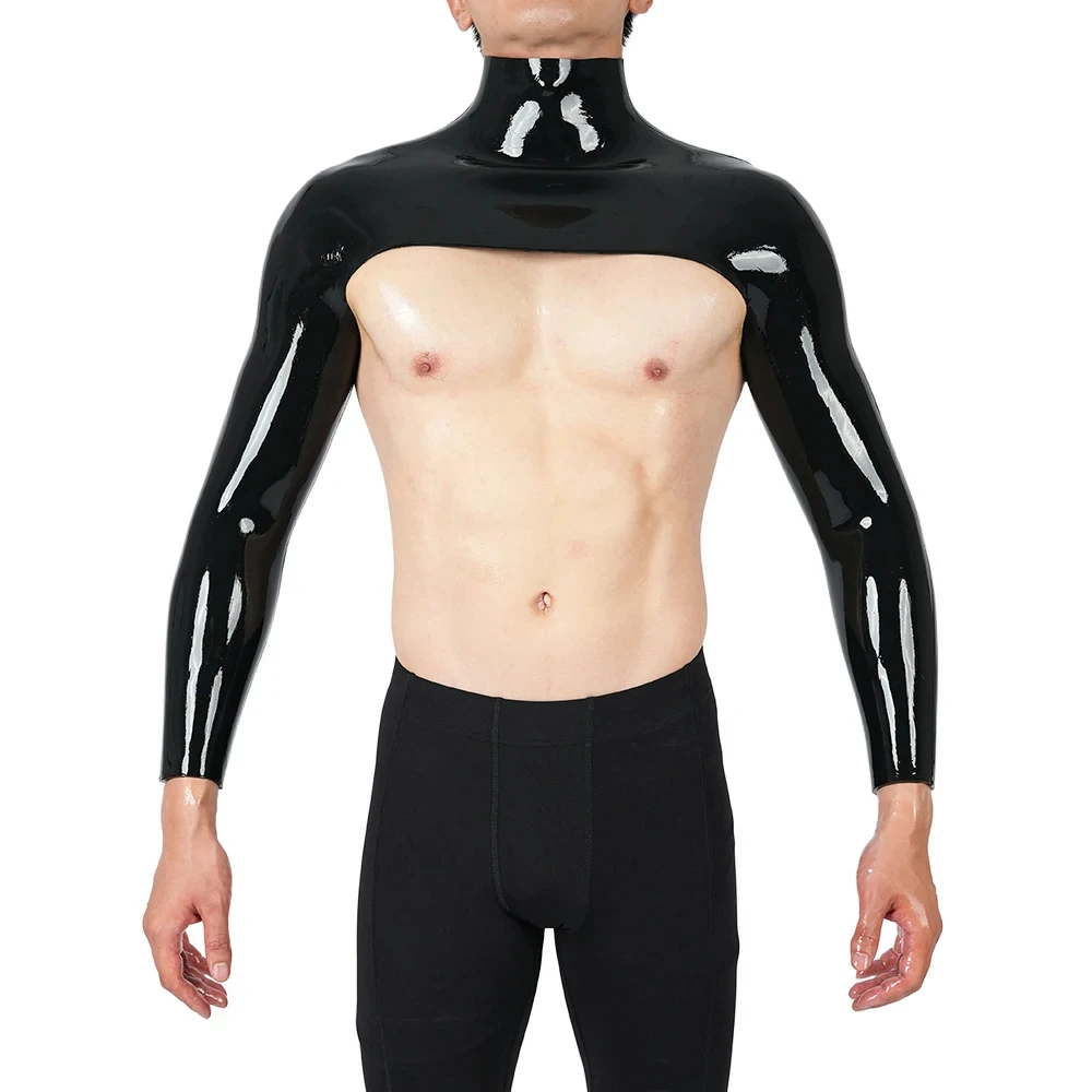 Feturax Silicone High-Neck Shrug Cosplay Costumes Shoulder Support Long Sleeves not Latex Bodysuit