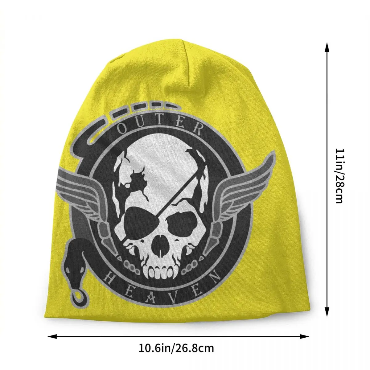 Outer Heaven Logo Bonnet Hats Street Knitting Hat For Men Women Winter Warm Metal Gear Solid Video Game Skullies Beanies Caps