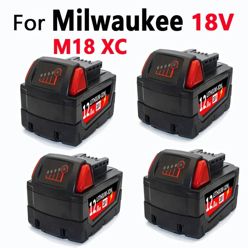 

6000mAH/9000mAH For Milwaukee M18 18V Replacement For Milwaukee M18B5 XC Li-ion battery 48-11-1815 2604-20 48-11-1850 2604-22