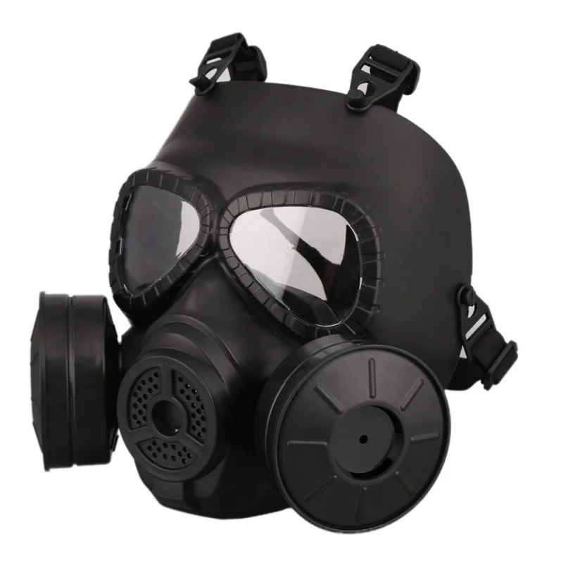 Tactical Military Face Mask For Airsoft BB Gun CS Cosplay Costume Protective Full Face Gas Mask Skull Adjustable Strap