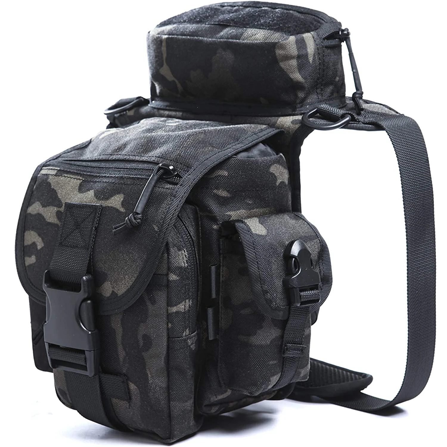 Hunting Leg Bag Waterproof Military Tactical Drop Leg Pouch Bag Type B Cross Over Leg Rig Outdoor Bike Cycling Hiking Thigh Bag