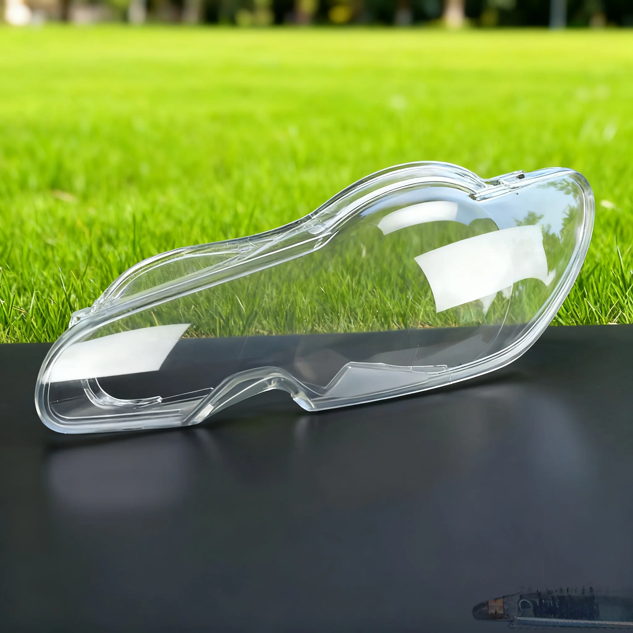 غطاء المصباح الأمامي للسيارة كشافات عدسة شفافة أباجورة قذيفة استبدال الزجاج الأصلي لجاكوار XF 2008 2009 2010 2011 X250 #3