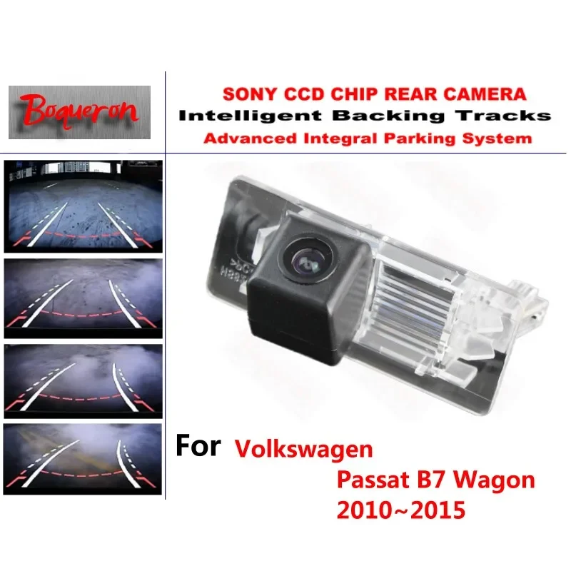 

for Volkswagen Passat B7 Wagon 2010~2015 CCD Car Backup Parking Camera Intelligent Tracks Dynamic Guidance Rear View Camera