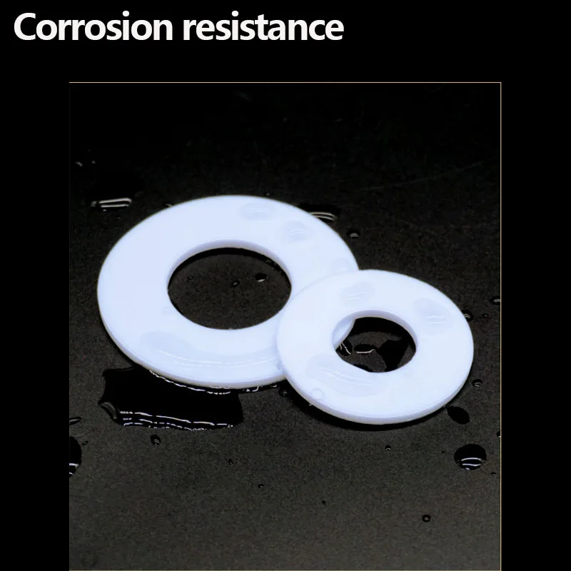 PTFE-Dichtung, flache Kunststoffunterlegscheibe, Dichtungen für Pumpen, Kompressoren, Mischkessel. CS 1mm, 2mm, 3mm, 100 Stück in einer Packung. – Detail 4