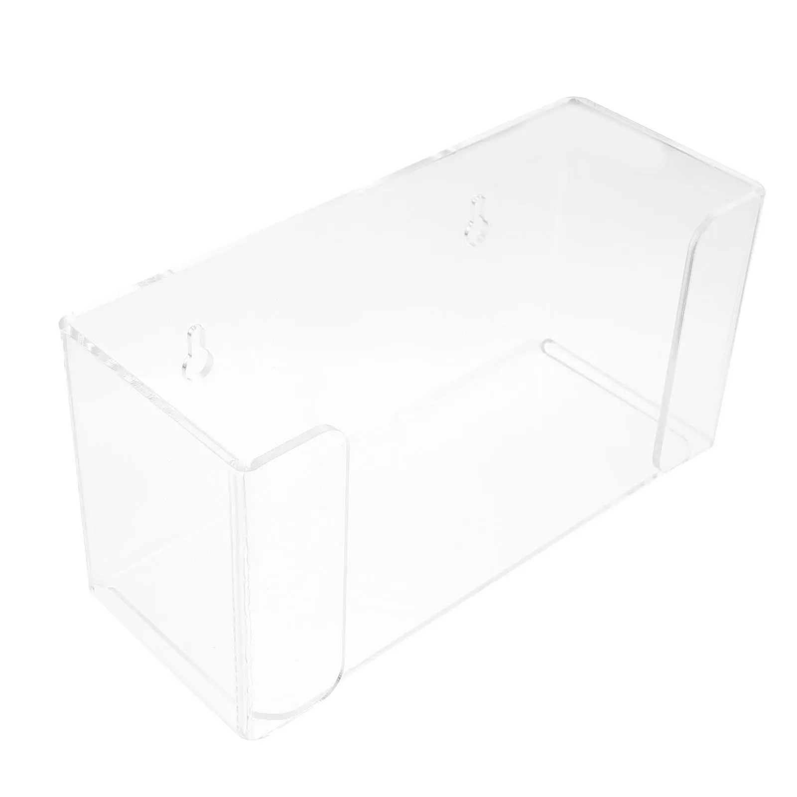 

Acrylic Storage Box Tissue Mask Gloves Holder Wall Mount Home Office Restroom Bath Rack Clear Easy Install