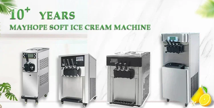 7 flavors high quality table top ice cream machine soft /soft serve ice cream machine/acai ice cream machine