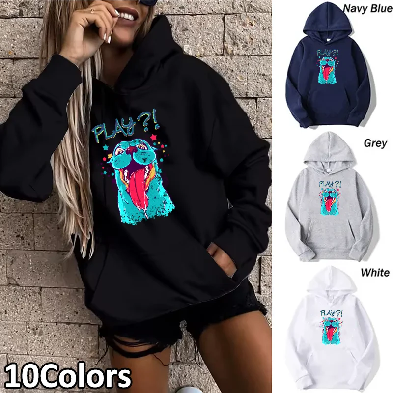 

Autumn and Winter Women's Clothing Cute Cartoon Dog Women's Sportswear Fashion Hoodie Casual Sportswear