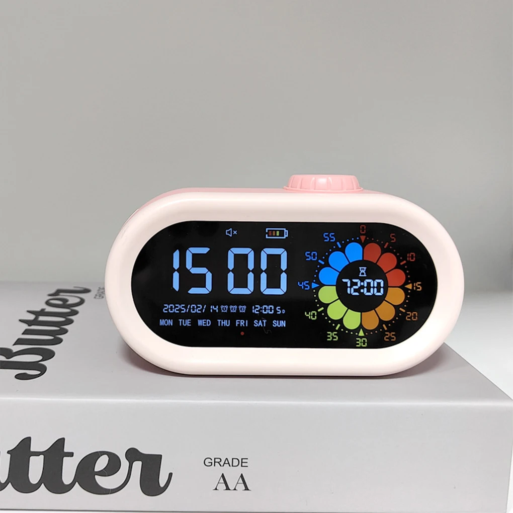 HD Large Screen Silent Vibration Rechargeable Long Endurance Timer Multifunctional Intelligent Automatic Alarm Clock