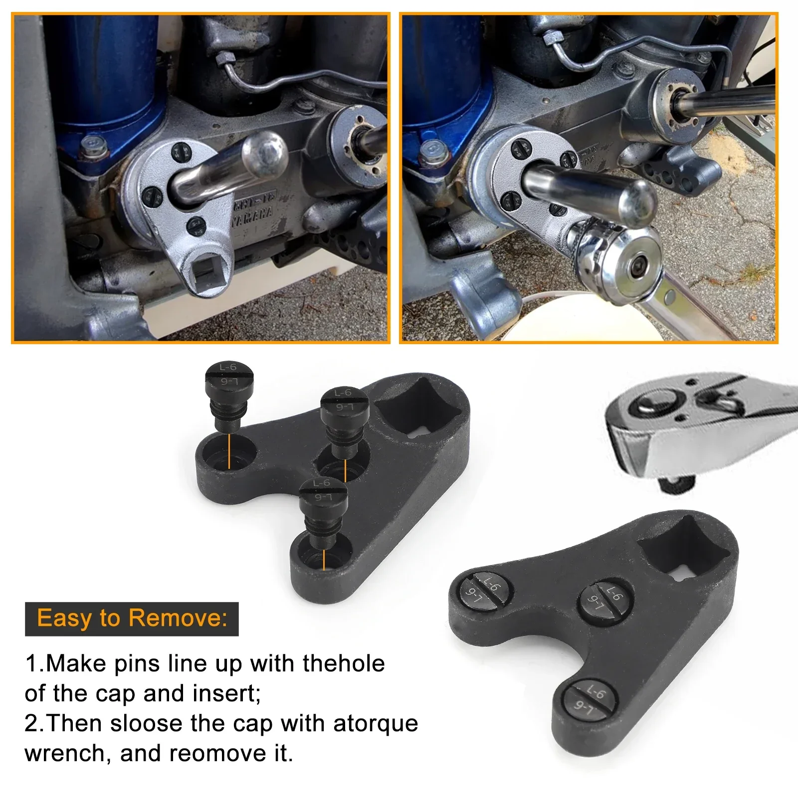 For Yamaha Suzuki Johnson Evinrude All Seastar Hydraulic End Caps MT0004 MT0006 MT0009 Outboard Trim/Tilt Pin Wrench Tool Set