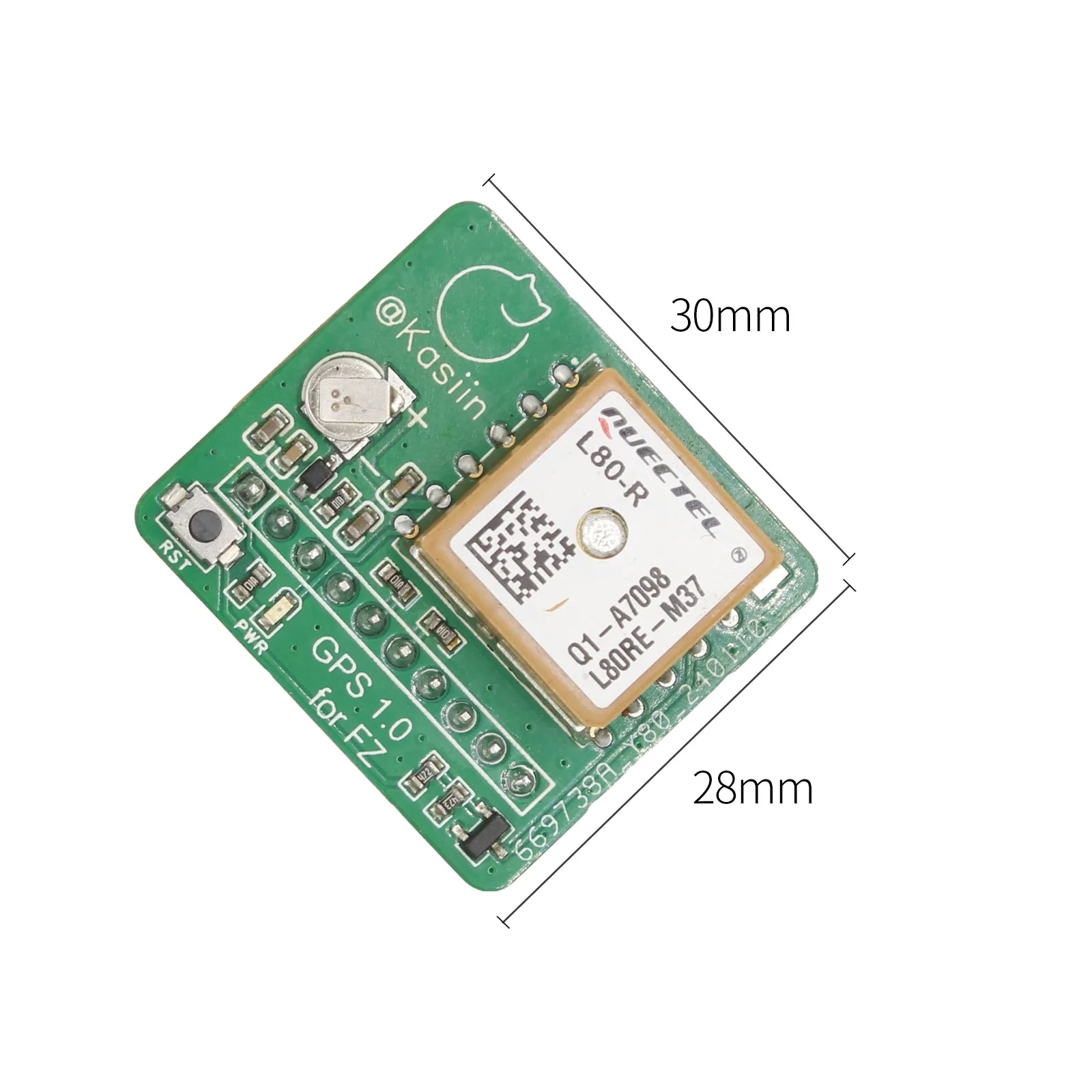 The GPS module adopts an antenna integrated module with unlined firmware