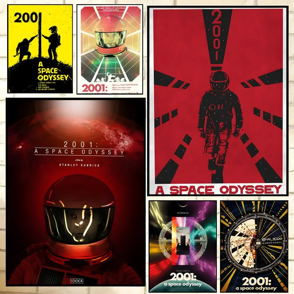 Poster  HD art sticky wall waterproof home living room bedroom bar aesthetic decoration 2-2001: A Space OdysseyS