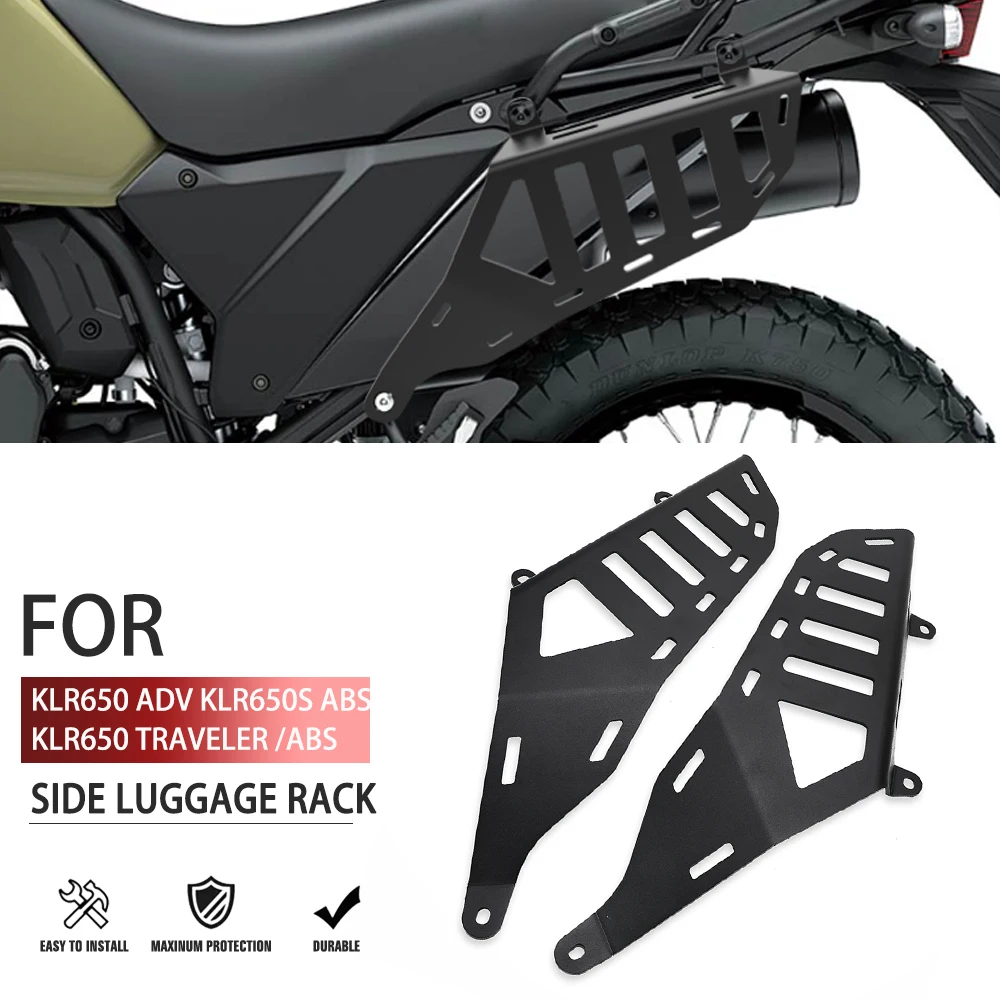 

2023 24-2025 FOR Kawasaki KLR 650 Adventure ABS KLR650S ABS KLR650 Traveler /ABS Motorcycle Side Luggage Rack Luggage Side Rails