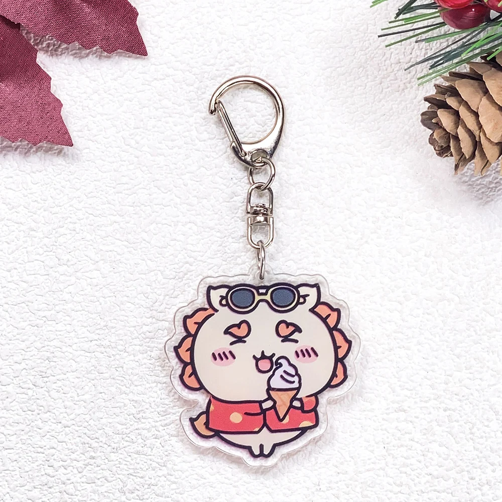 1/13 Stück Anime-Figuren Chiikawa Auto-Schlüsselanhänger Zubehör Acryl Niedliche Anhänger für Taschen Lustiger Schlüsselhalter Rucksack-Dekoration – Detail 13