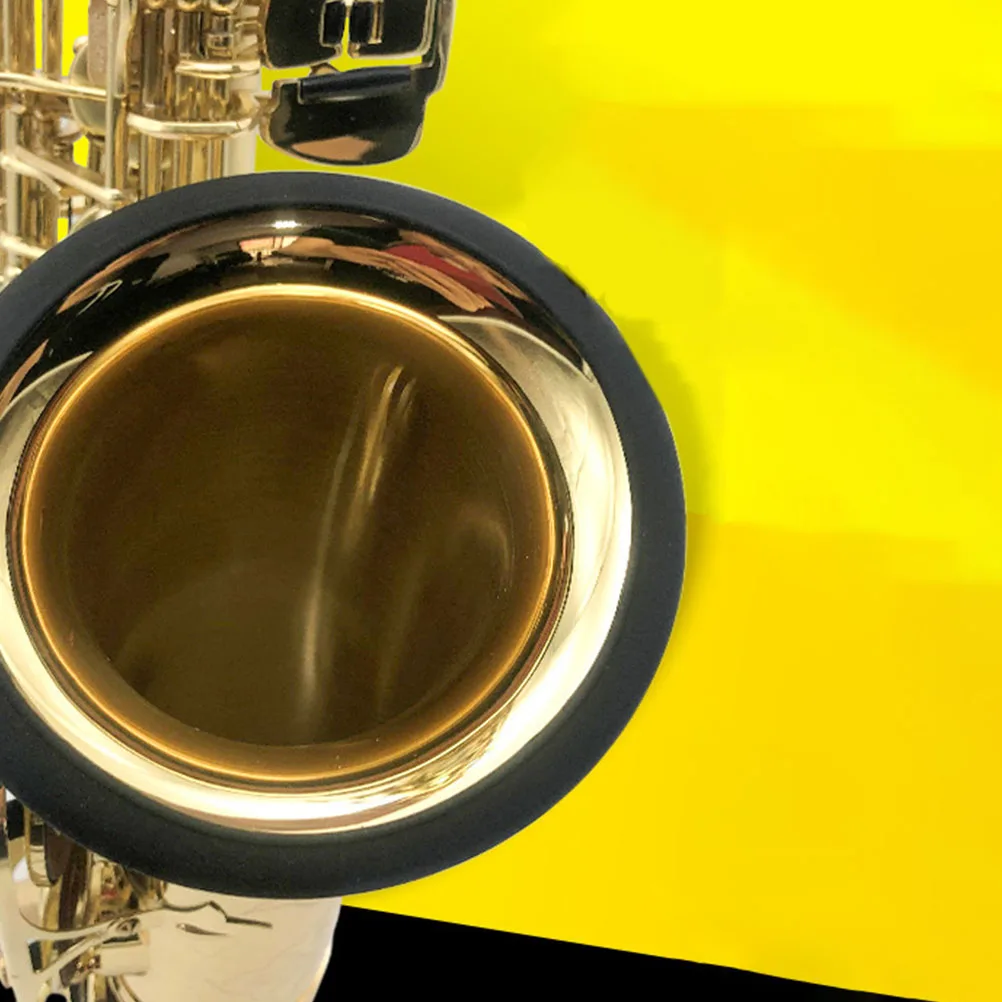 

Sound Silence Ring Protective Cover Mute for Trumpet Sax Silicone Mutes Saxophone Dampener Small