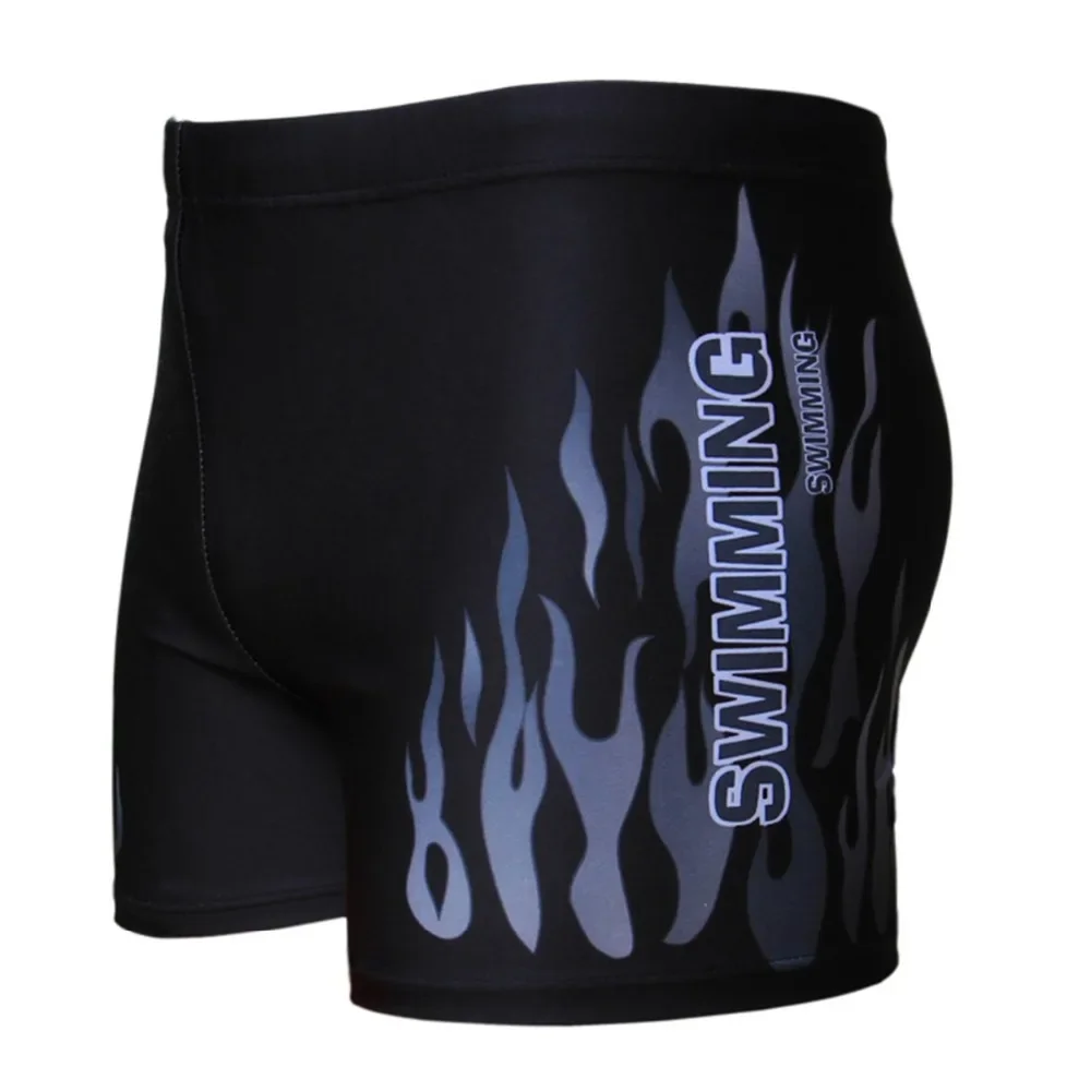 Männer Bademode Badeanzug Mens Schwimmen Shorts Badeanzug Schwimmen Pool Badehose Strand Briefs Flamme Boxer Badpak maillot de bain homme