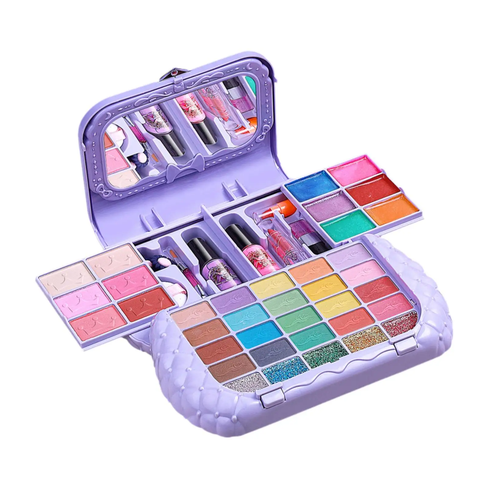 Set trucco giocattolo, kit trucco per bambini comò giocattolo, giochi di imitazione trucco Set di bellezza, trucco lavabile ragazze giocattoli per i più piccoli