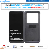Original OLED For LG G8X V50S LMG850EMW 901LG LM-G850N LM-V510N Pantalla lcd Display Touch Panel Dual Screen Digitizer Assembly