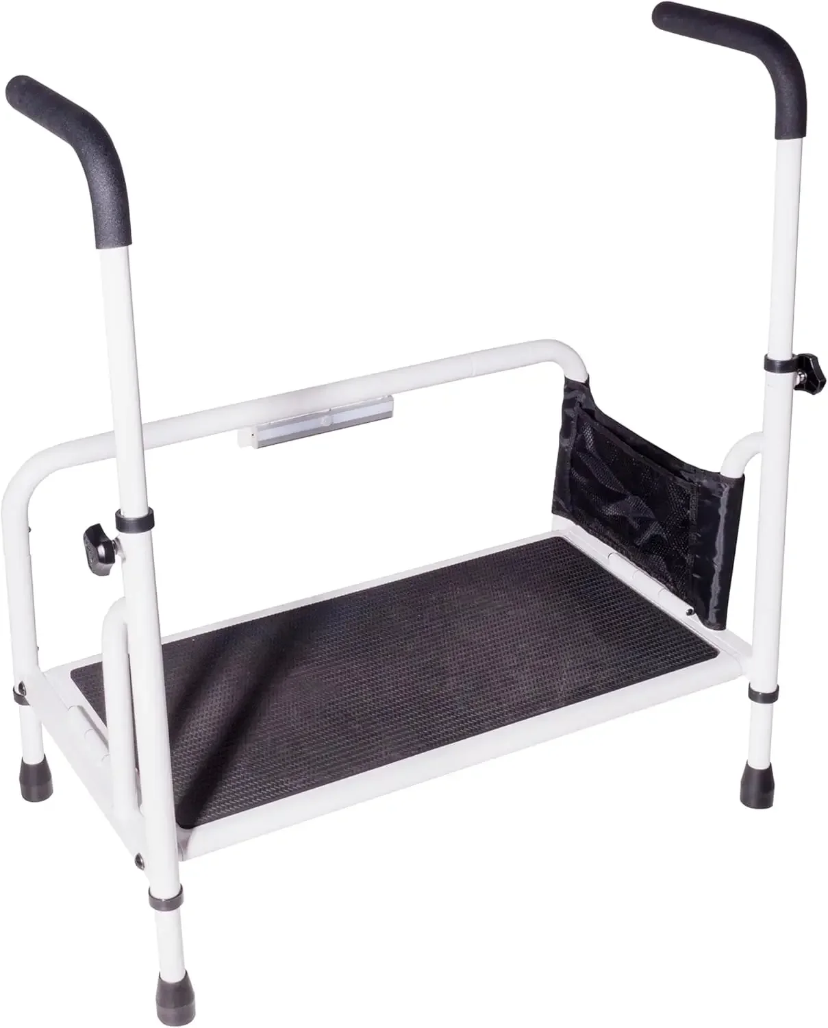 Step Stool, Portable Step Adjustable Handles for Seniors & Elderly Adults, Extra Wide Heavy Duty Step Ladder for Fall Prevention