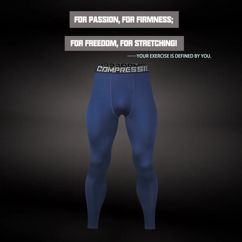 Męskie obcisłe spodnie do koszykówki, długie spodnie do biegania i treningu lekkoatletycznego, elastyczne, oddychające spodnie