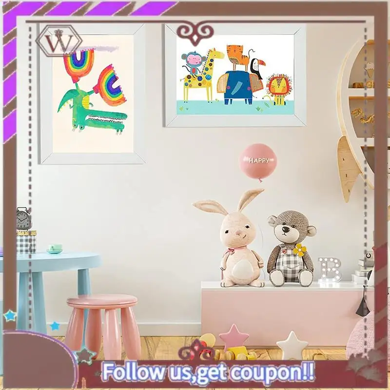 أحدث إطار صورة قابل للطي للأطفال مفتوح من الأمام إطارات عرض فنية للأطفال مقاس 13.8 × 10.4 بوصة، لصناعة الرسم للأطفال (أسود، قطعتان)