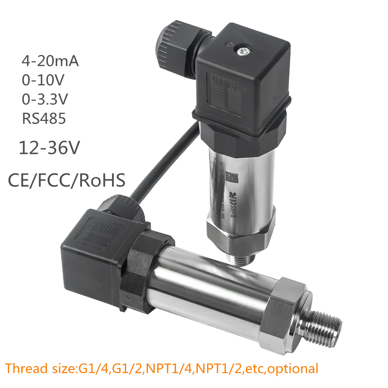 Hydraulic Pressure Sensor Guage 4-20mA Output Modbus 0.2bar, 1 bar, 50 bar, 100bar, 150bar Transmitter Water Tank Oil Gas Sensor