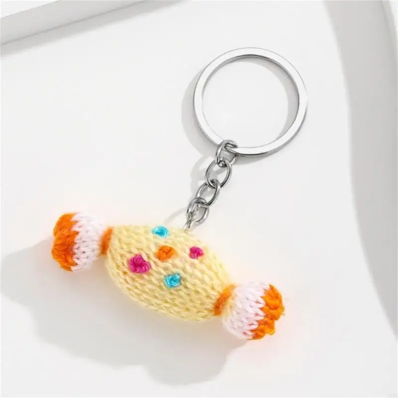 Soft Yarn Candy Keychain Charm for Daily Carry and Gift Add-Ons