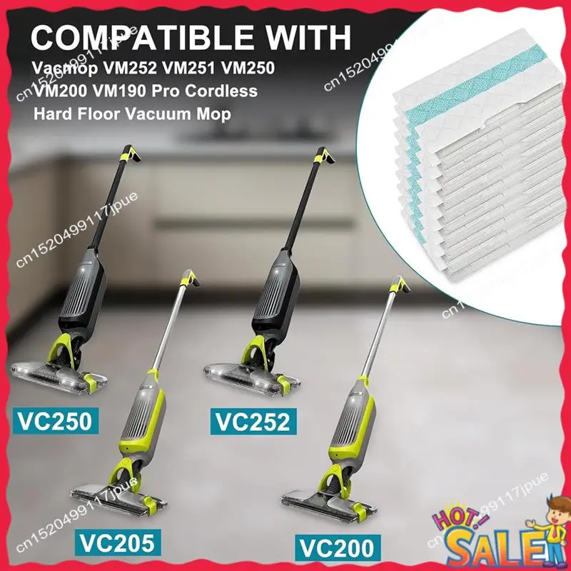 

BOFO 20PCS Disposable Mop Pad Refills For Shark Vacmop Pro VM252, VM250, VM200, VM251, VM205, VM190, QM250, QM251, QM252
