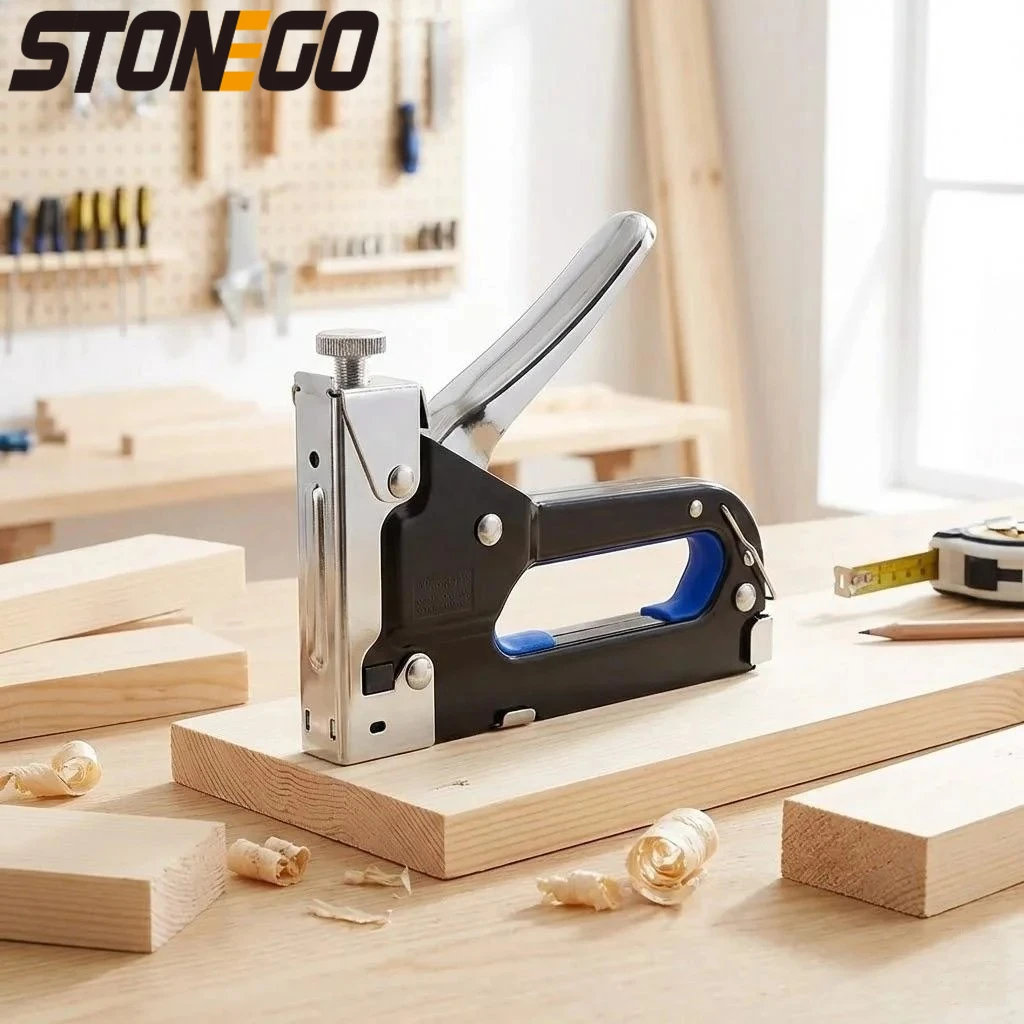 

3 in 1 Nail Gun for Woodworking Upholstery Home DIY and Decorative Staples Heavy Duty Manual Tool