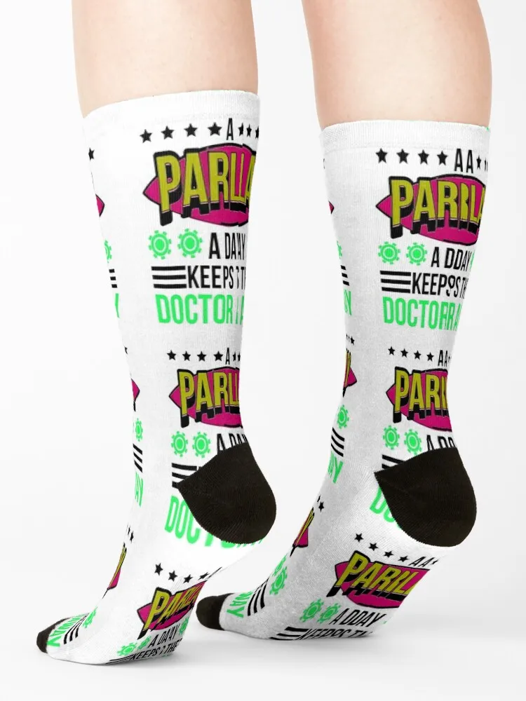 A Parlay A Day Keeps The Doctor Away Socks aesthetic designer man snow Women Socks Men's