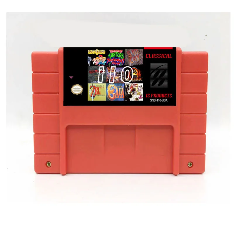سوبر 110 في 1 بطارية حفظ لعبة ملف خرطوشة كرونو الزناد وصلة إلى الماضي الروح السترة سوبر Marioed العالم السلاحف