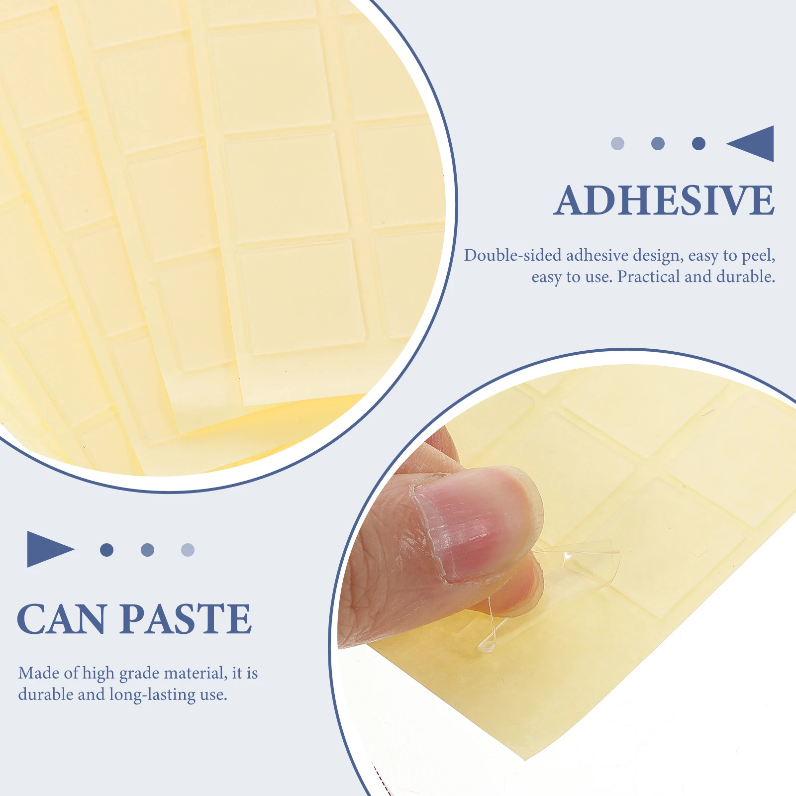 150 قطعة شريط مزدوج الجوانب ملصقات بمادة لاصقة مربعة شفافة لاصقة قوية قابلة للإزالة لا أثر شريط لاصق مزدوج الجانب للحرف اليدوية #1