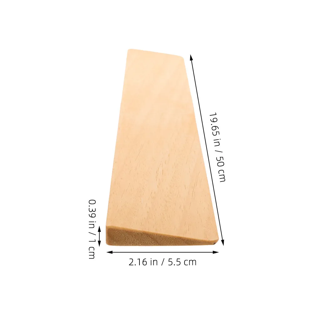 2Pcs Wooden Doorway Ramp Slope Pad for Wheelchair Scooter Walker Entry Heavy Duty Floor Transition Ramp for Home Office