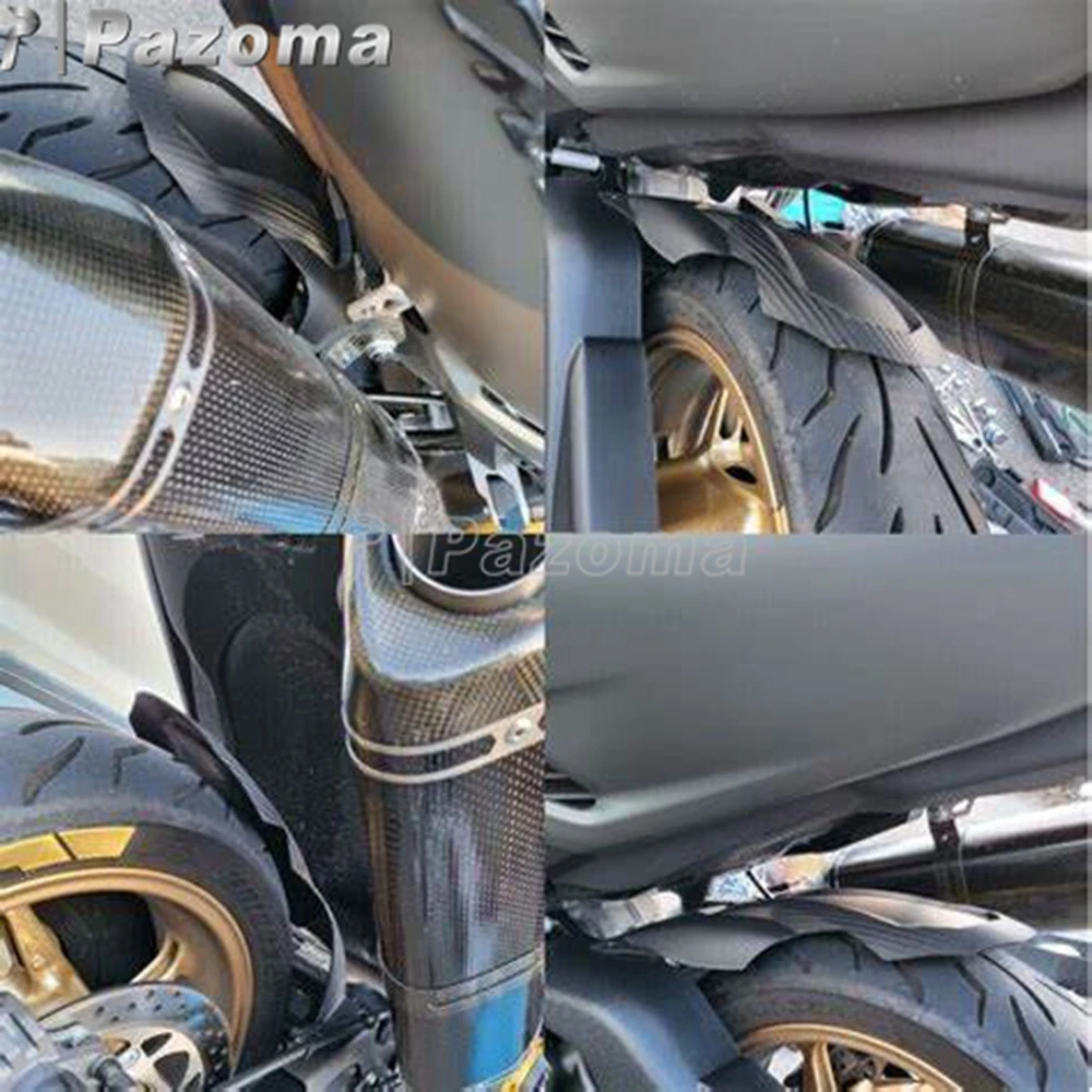 For Yamaha TMAX560 TMAX530 TMAX T-MAX 530 560 T-MAX530 T-MAX560 Motorbike Rear Fender Extender Mudguard Black Splash Guard Cover - Image 6