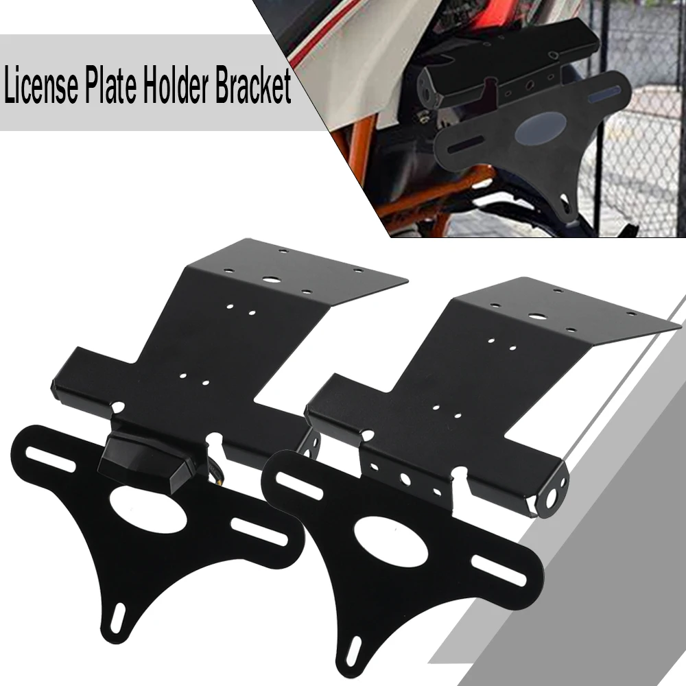 

License Plate Holder Bracket with LED For RC125/200/390 2014 2015 2016 2017 2018 2019 2020 2021 Tail Tidy Fender Eliminator Kit