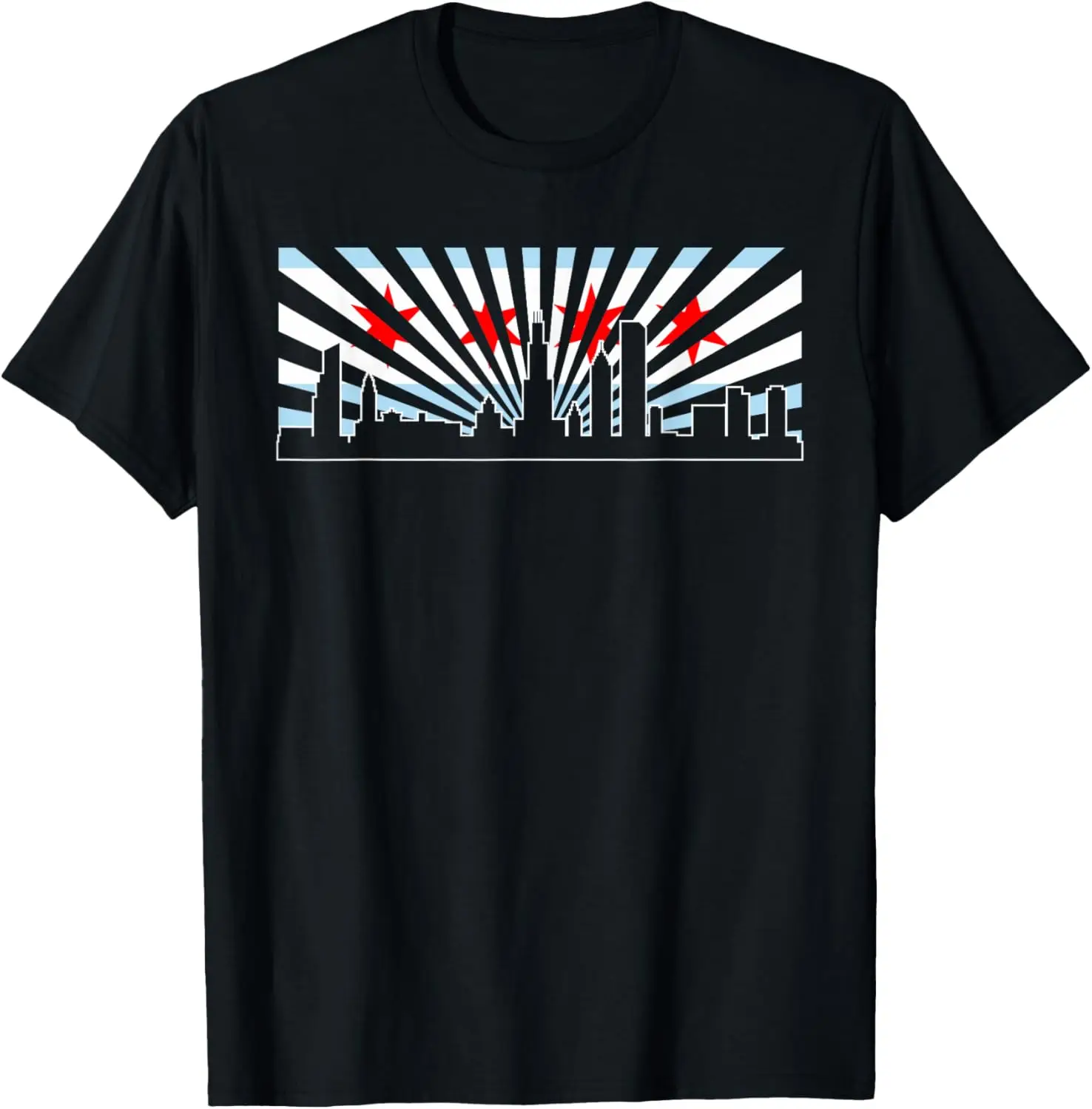 Chicago Flag Skyline Shirt | Know About Chicago T-shirt Gift