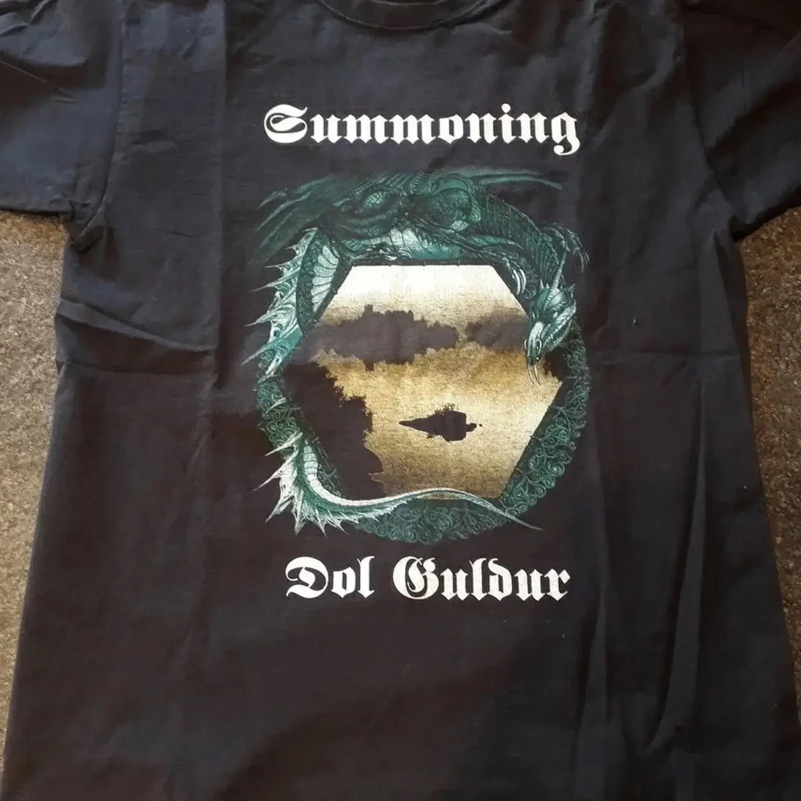 Summoning Dol Guldur Atmospheric black metal S 5XL T Shirt ILS192 vintage Washed Casual Soft Top For Everyday Wear Unisex