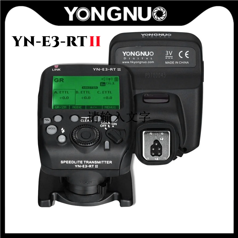 YONGNUO YN-E3-RT II Radio Flash Trigger Speedlite Transmitter Waterproof TTL For Camera Canon 600EX-RT YN600EX-RT II YN968EX-RT